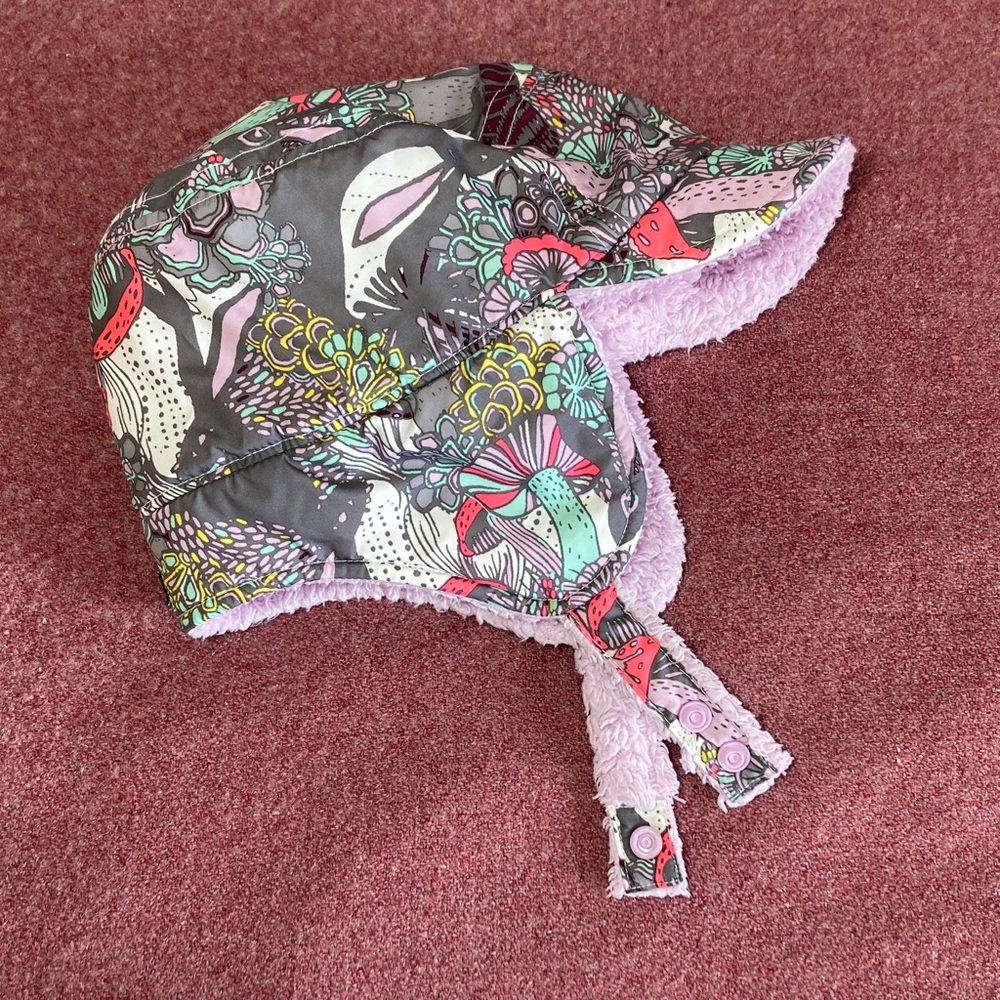 PATAGONIA Earflap Fleece Hat - Mushroom Design